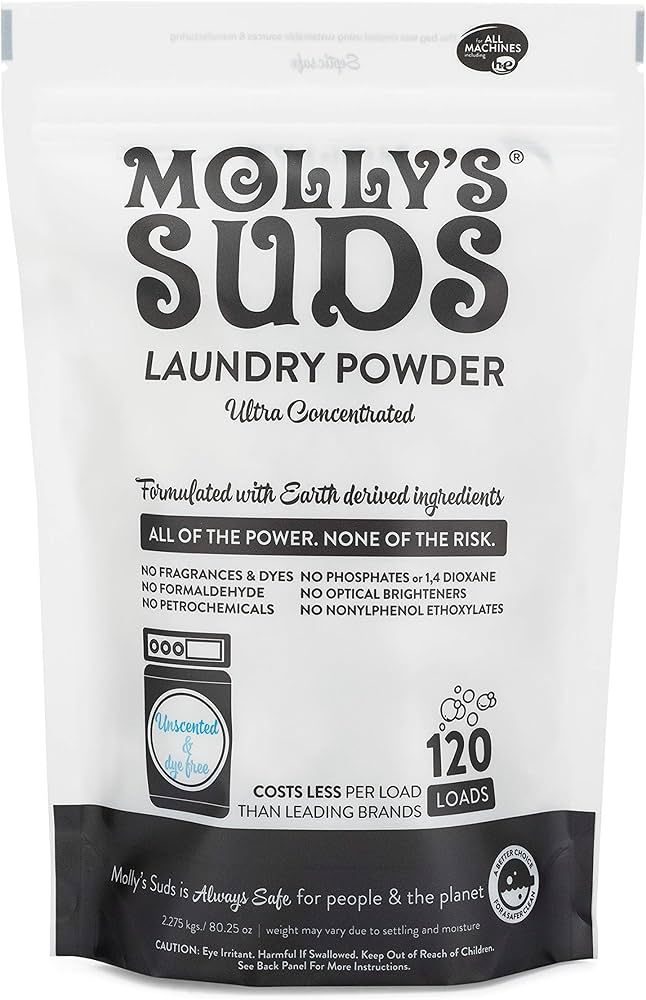 Molly's Suds Laundry Detergent Powder| Natural Laundry Detergent for Sensitive Skin | Stain Fight... | Amazon (CA)