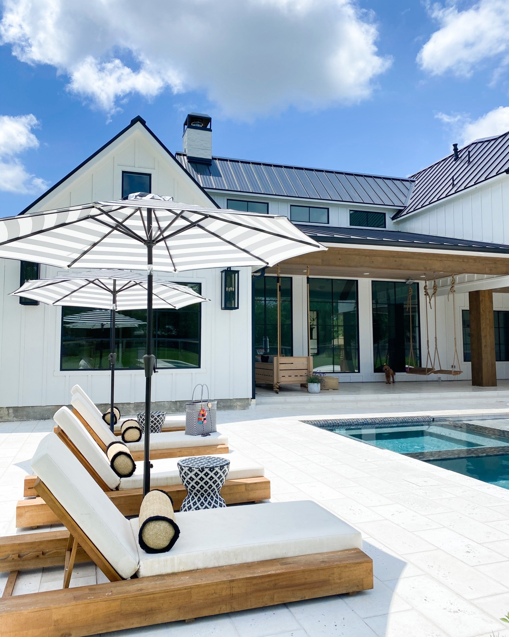 Outdoor wooden pool loungers are on sale! 

Outdoor furniture, patio furniture, pool furniture, pool must haves, 0”patio, porch swing, porch daybed, exterior lights, outdoor umbrella 



#LTKswim #LTKhome #LTKsalealert