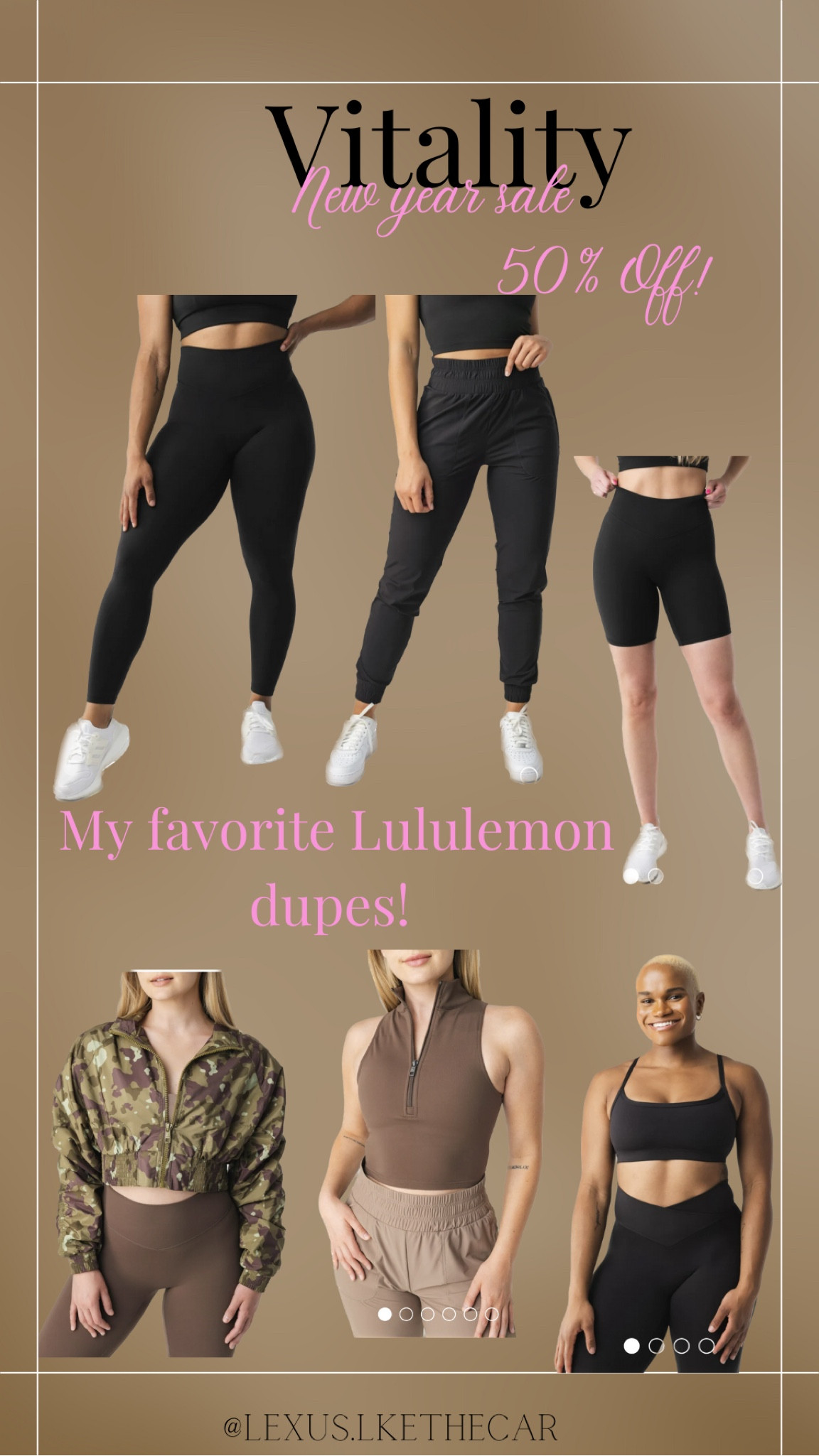 I wear a size S in the leggings, joggers and sports bras. I size up to a M in jackets if they are not oversized. 

Leggings
Sale
Crop jacket
Workout wear

#LTKunder50 #LTKfit #LTKsalealert