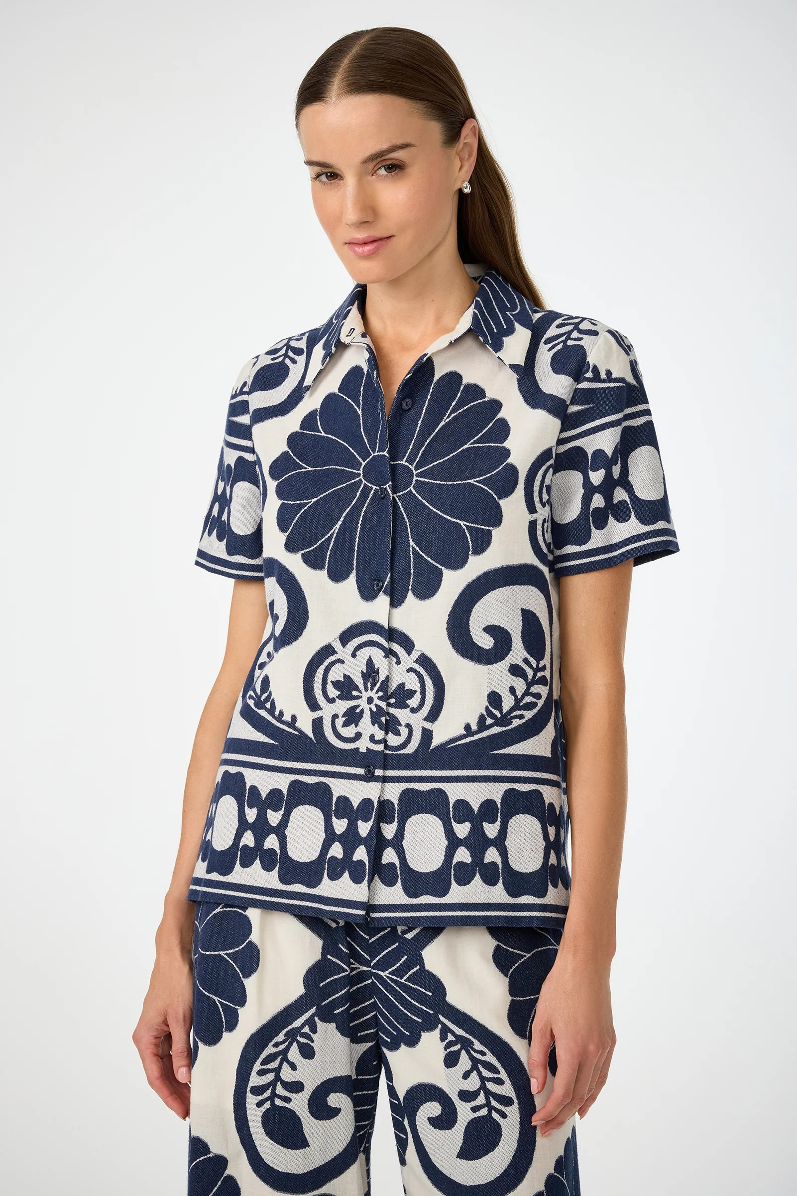 Abba Top - Fuyuko Fil Coupe | Trina Turk