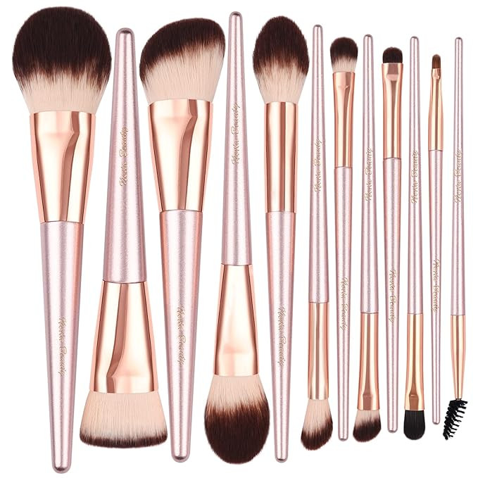 EVRCHGIEA Makeup Brushes Set, Premium Synthetic Powder Foundation Blending Eye Shadow Blush Conce... | Amazon (US)