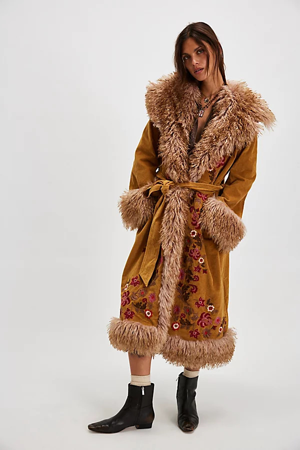 Talk Of The Town Coat Jacket at Free People in Camel Combo, Size: Medium | Free People (UK)