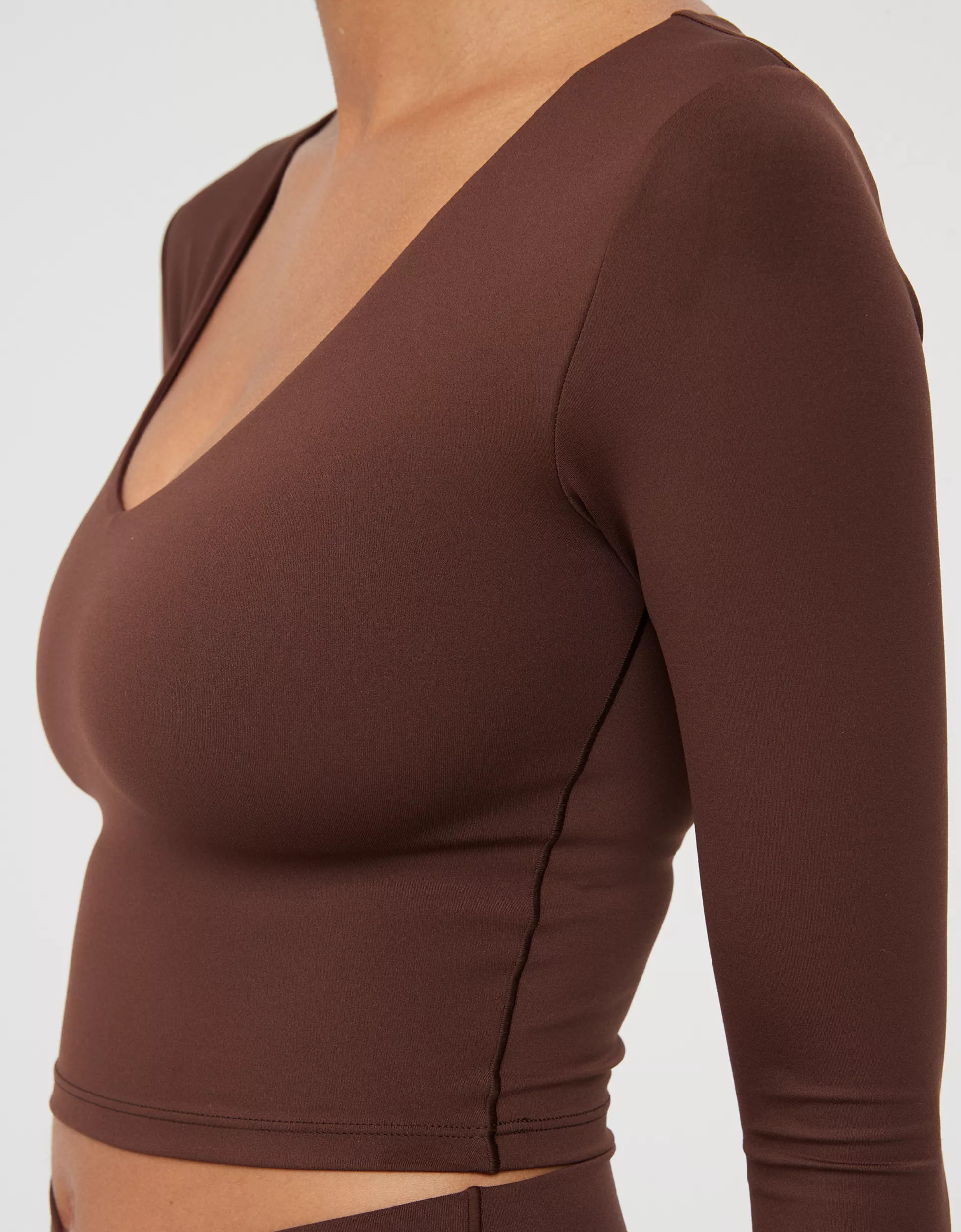 OFFLINE By Aerie Real Me Long Sleeve V-Neck T-Shirt | Aerie