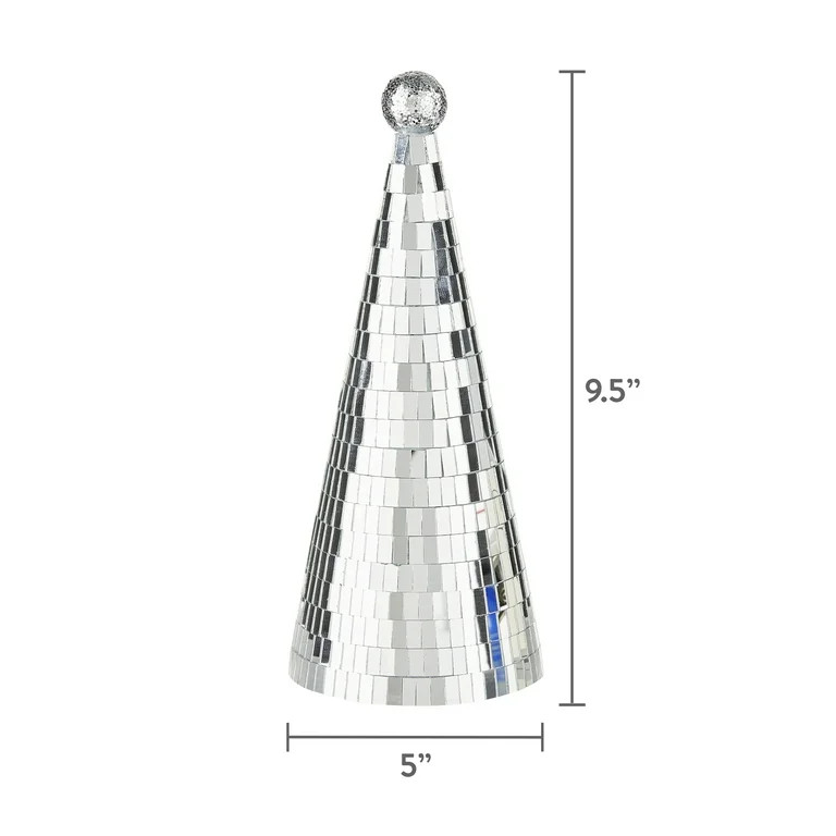 Silver Disco Ball Christmas Tree Tabletop Decor, 9 in, by Holiday Time | Walmart (US)