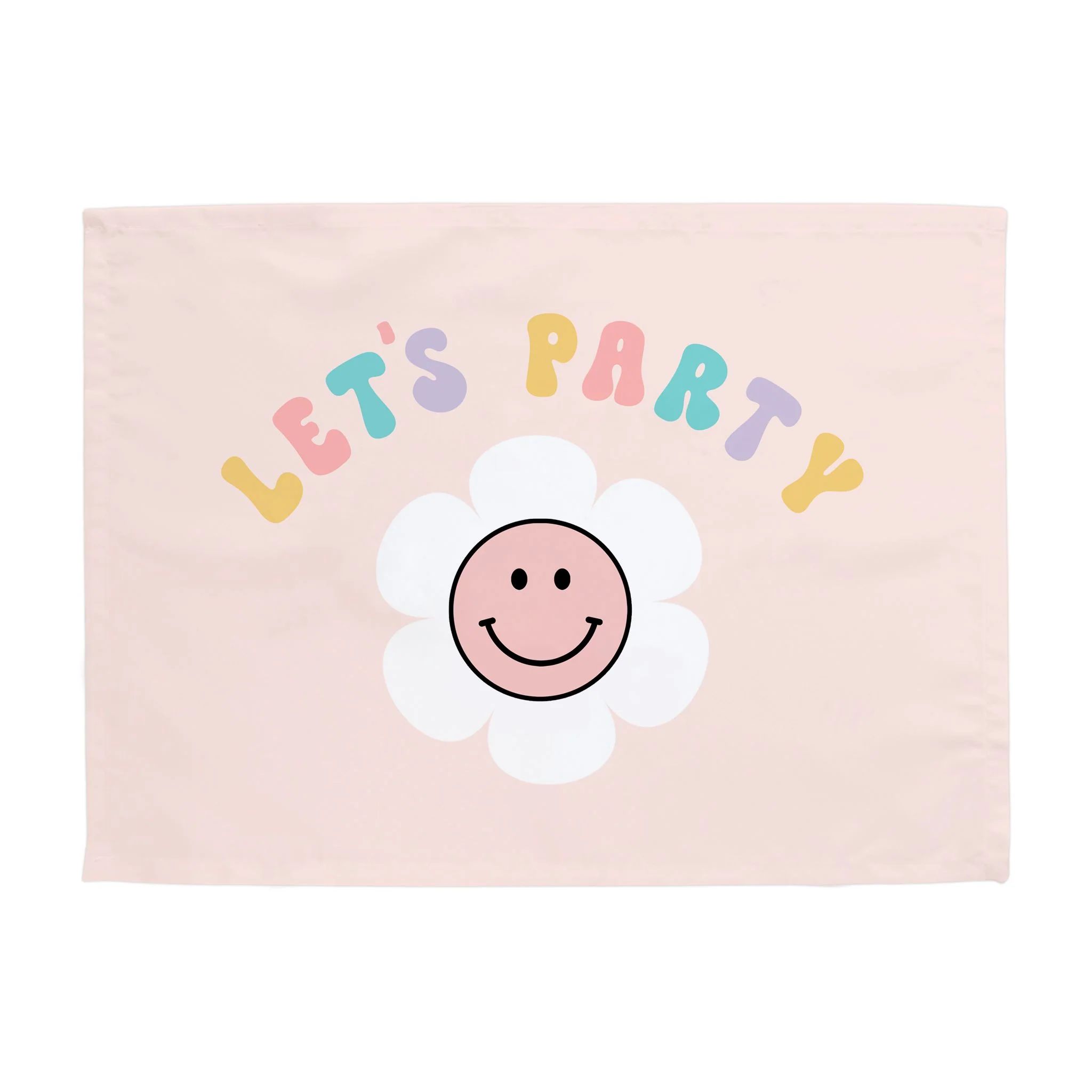 {Pastel} Smiley Let's Party Banner | Hunny Prints