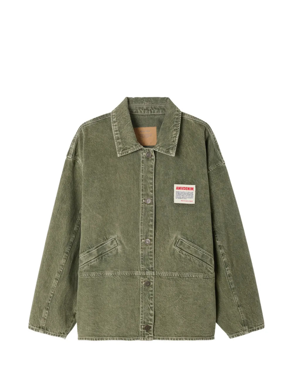 American Vintage Uzatown long-sleeve Denim Jacket | Green | FARFETCH | Farfetch Global