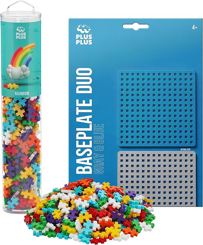 PLUS PLUS 240 Piece Interlocking Building Blocks for Kids, Open Ended Connecting Toys, STEM Bin M... | Amazon (US)