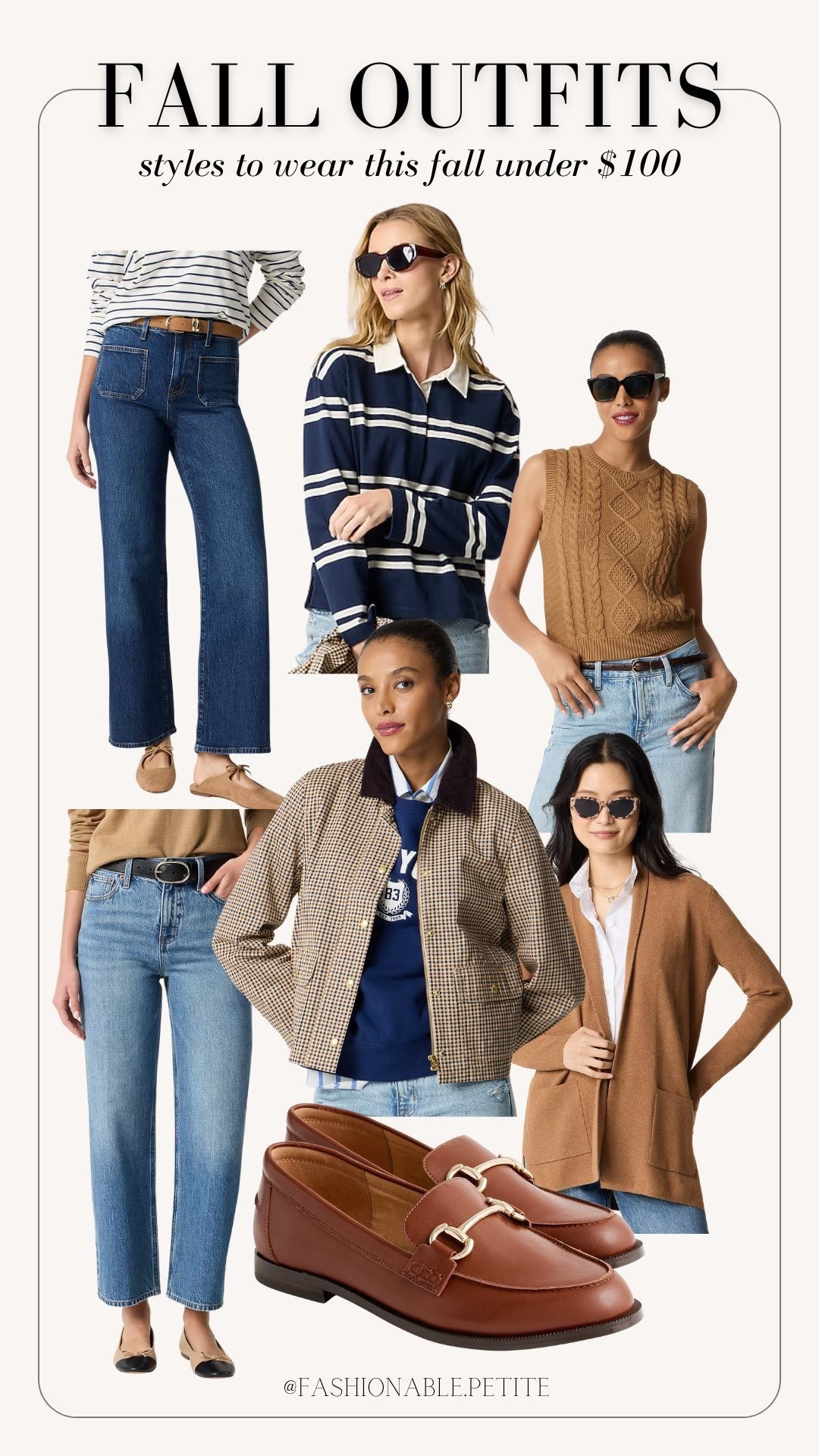 Fall outfits and jeans to wear under $100!

Fall outfit / jeans / cable knit / rugby shirt / field jacket 

#LTKFindsUnder100 #LTKPetite #LTKSaleAlert