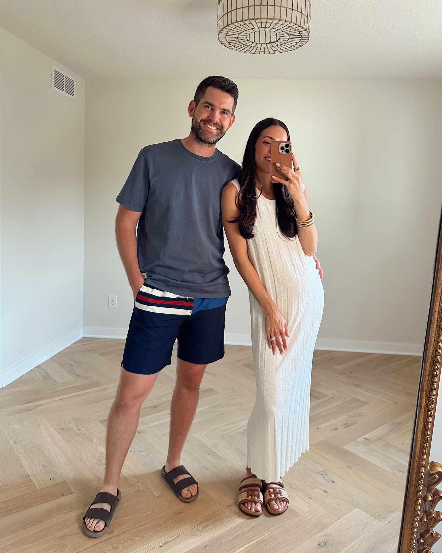 Amazon summer dress! 🙌🏼 True to size (wearing a S), bump friendly 🤰🏻
Tom’s tee and swim trunks are true to size (L in both, 8” inseam) code BROWN20 ends this week — Father’s Day gift idea!

#LTKGiftGuide #LTKBump #LTKMens