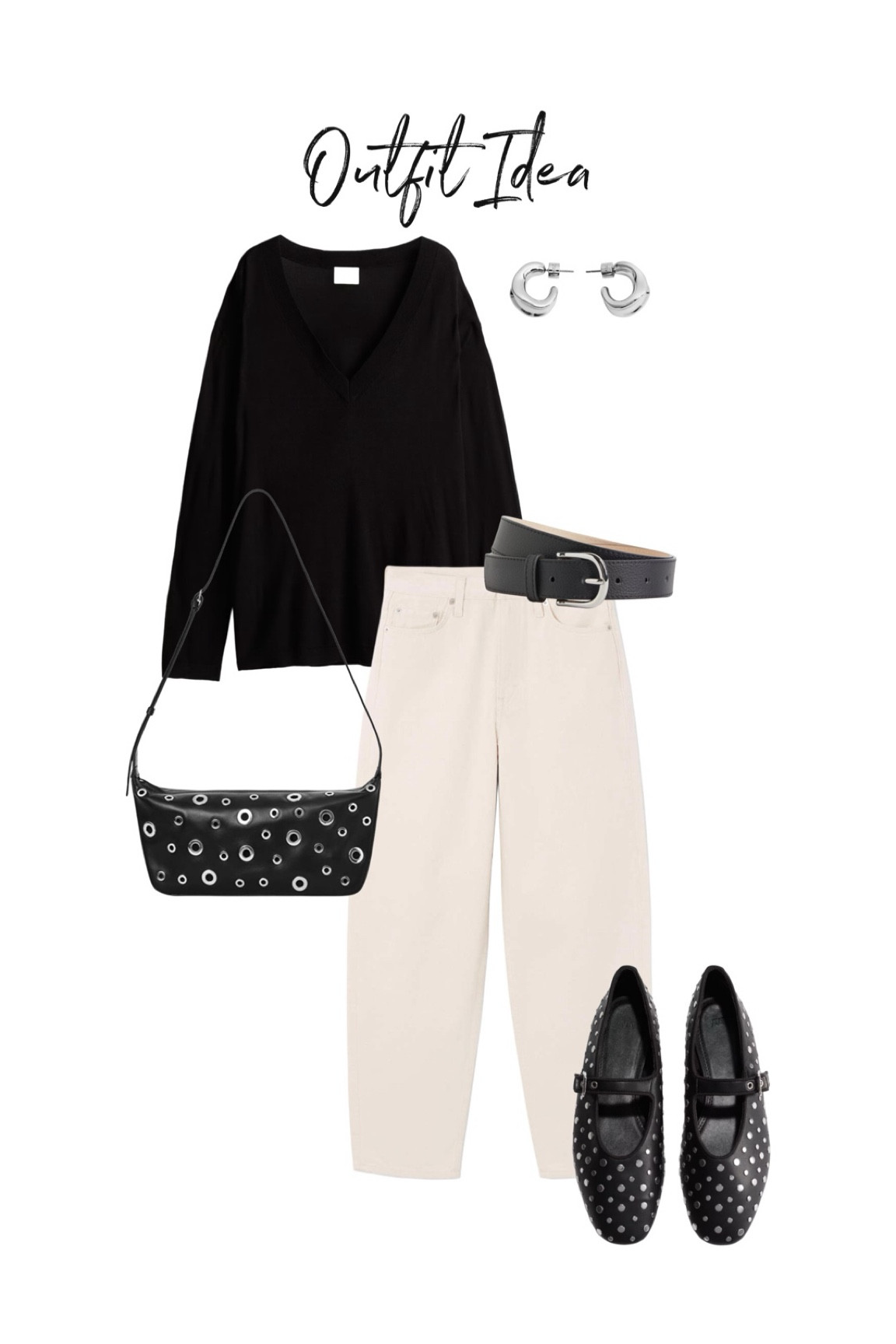 Minimal outfit, styling studded ballet flats & a studded bag. 

#LTKautumn #LTKstyletip #AugustBrandSpotlight