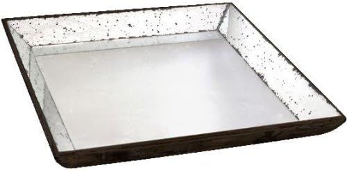 Home Decorators Collection Large Roberto Glass Tray, Large 24"x24", Antiqued Mirror | Amazon (US)