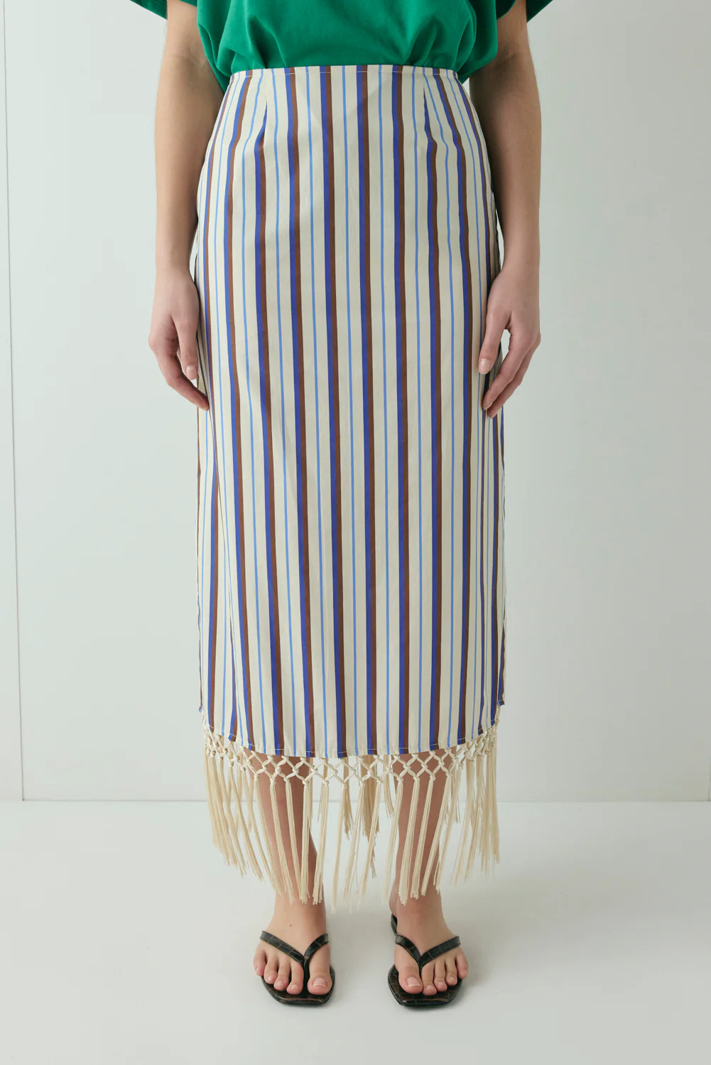 Billie Midi Skirt Stripe | VRG Grl