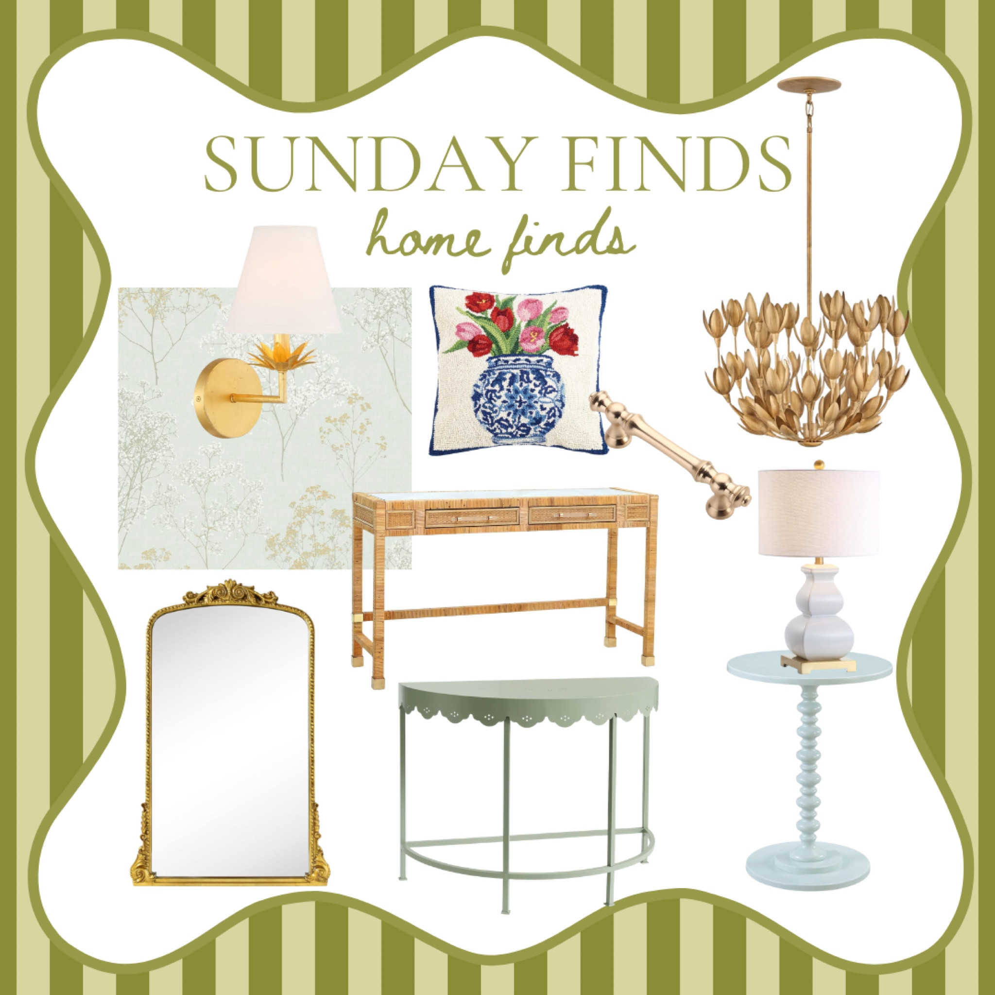 Sunday home finds! The wallpaper is definitely a favorite!😍

Grandmillennial home, traditional home, wallpaper, Amazon home finds, gold chandelier, gold sconce, chinoiserie wallpaper, rattan furniture 

#LTKsalealert #LTKhome #LTKstyletip