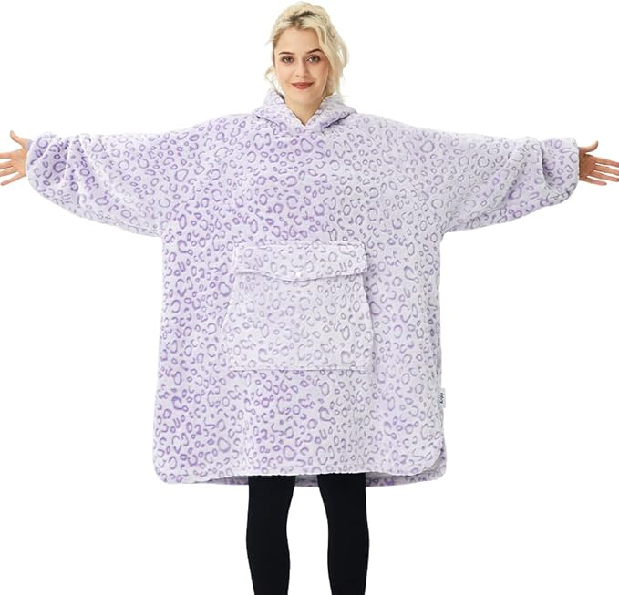 Krifey Wearable Blanket Hoodie, Oversized Sherpa Hooded as Birthday Gifts for Mom Women Girlfrien... | Amazon (US)