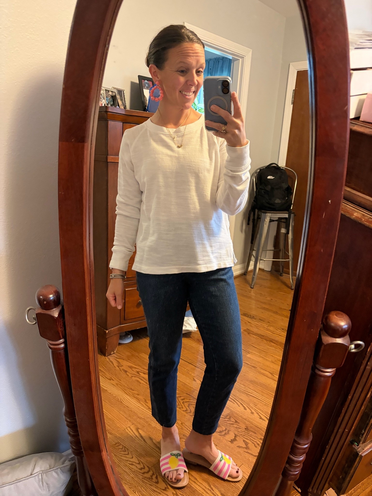 Jeans - get those vintage slim fits! The leg fit is great without being too fitted and the length is awesome! 



#LTKSaleAlert #oldnavy #darkwashdenim #slimfit #salefinds #jeanssale #LTKstorytime #flipflops #bowsandals #amazon #under25 #budgetfriendly

#LTKU #LTKOver40
