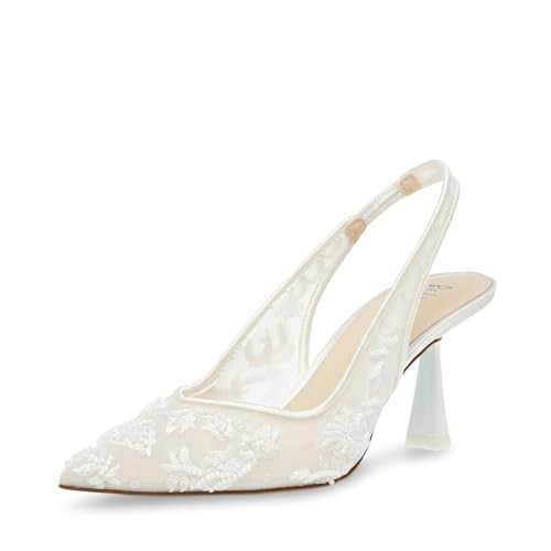 Betsey Johnson Women's Nikki Pump, Ivory, 7 | Amazon (US)