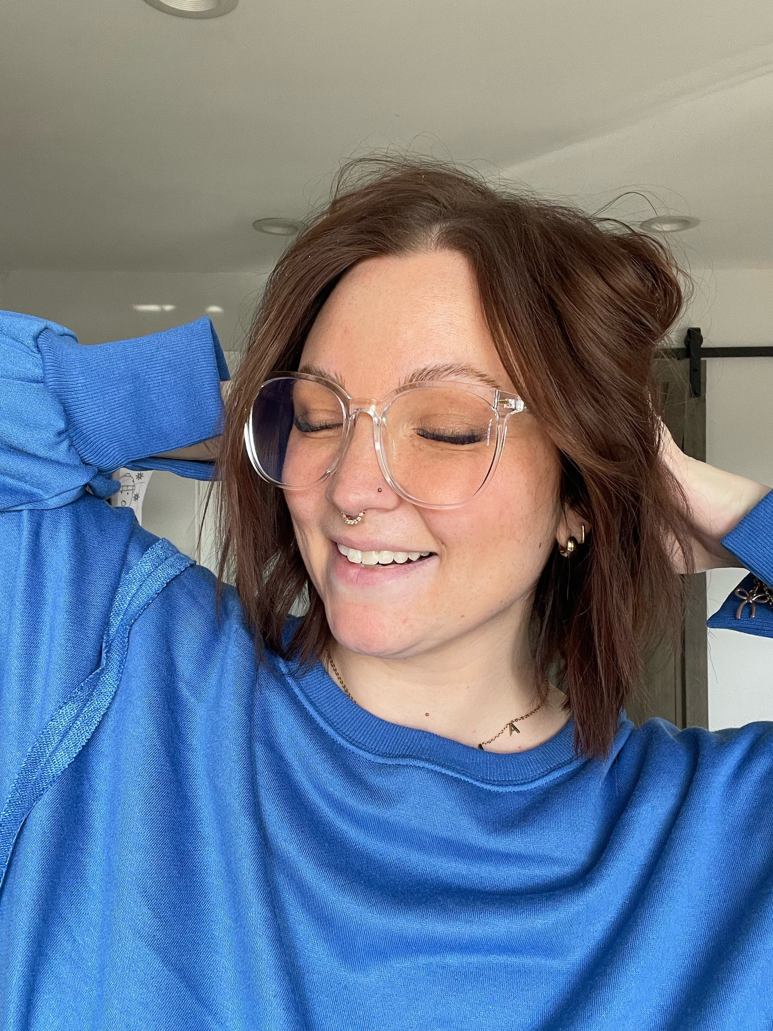 My go to blue light glasses 👓 

#LTKPlusSize #LTKStyleTip #LTKMidsize