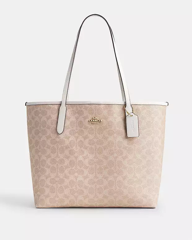 City Tote Bag In Signature Canvas | Coach Outlet US