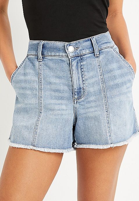 m jeans by maurices™ High Rise Seam Front 3.5in Short | Maurices