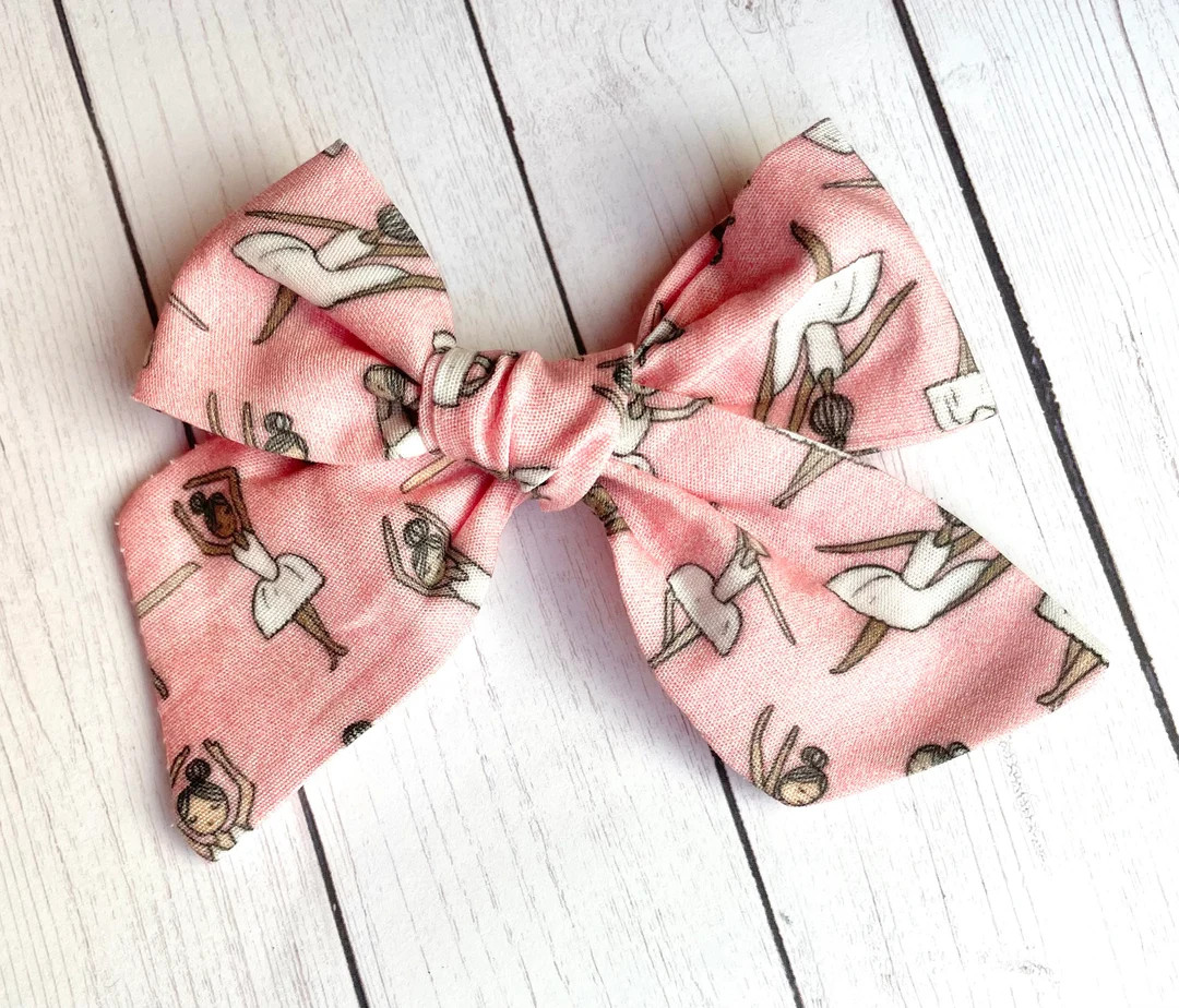 Ballerina Bow | 20 styles | Pink Dance Bow, Schoolgirl Bow, Tuxedo Bow, Sailor Bow, Pigtail Bow, ... | Etsy (US)