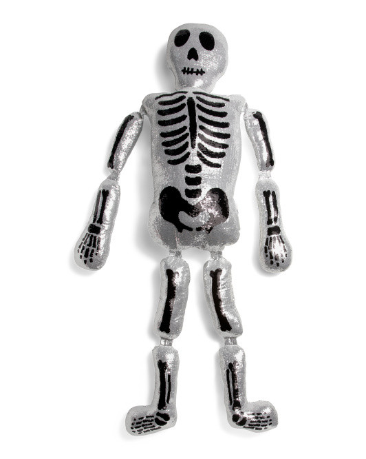 60x36 Oversized Sequin Skeleton Shaped Pillow | TJ Maxx