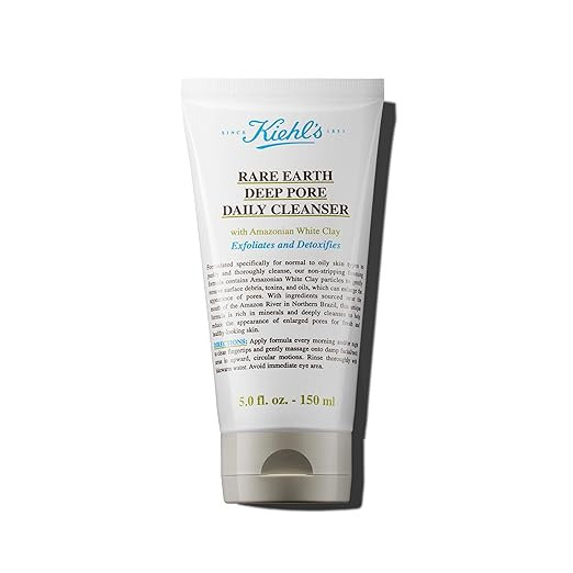 Kiehl's Rare Earth Deep Pore Daily Cleanser, Gentle Exfoliating Face Wash for Oily Skin, Detoxifi... | Amazon (US)
