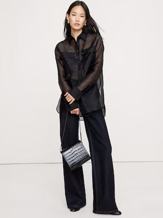 Organza Utility Shirt | Banana Republic (US)