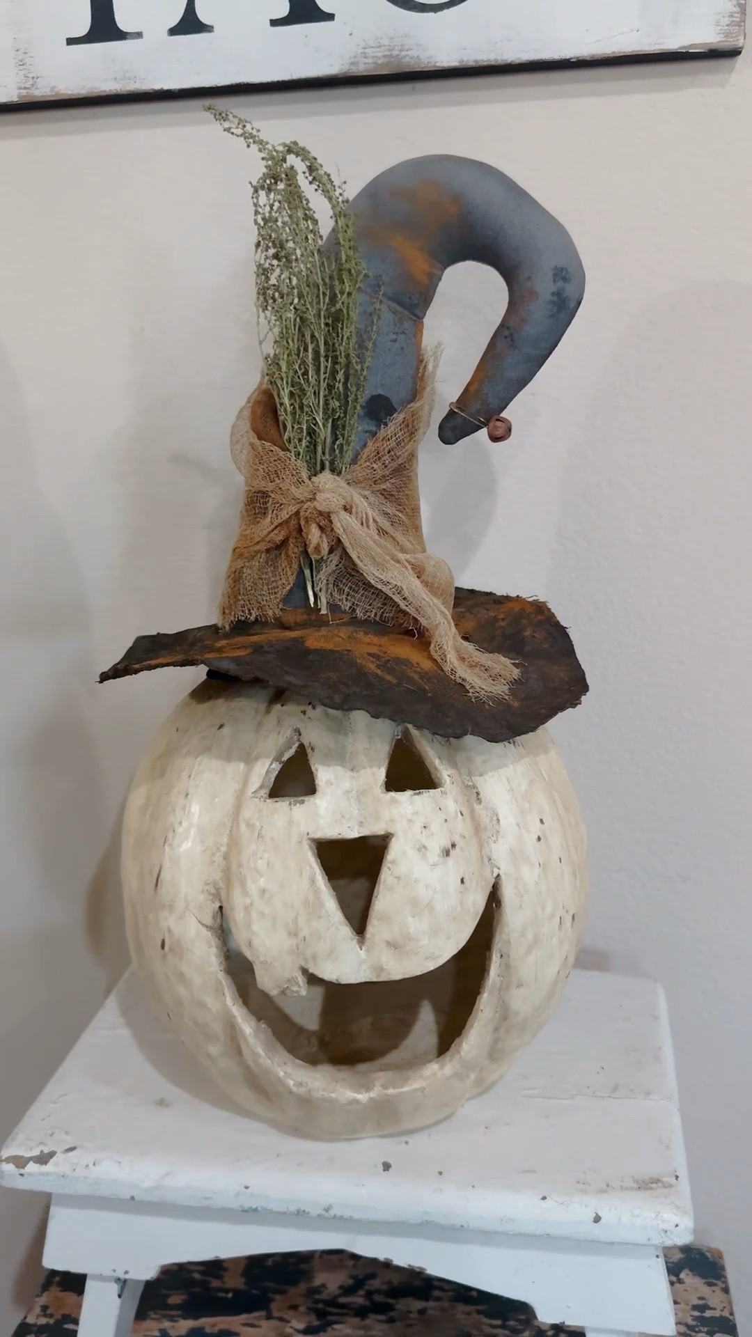 
🎃✨ Only $12.00!!! Grab these darling primitive witch hats before they are sold out!! I’m OBSESSED! ✨🎃

I checked one of my favorite shops and these darling witch hats are on sale for UNDER $15! 👏🏻 They’re perfect for adding a whimsical Halloween touch—think shelf sitters, mantel magic, or like I did… topping off your favorite vintage pumpkin. 🧡

I added mine to the famous Big Mouth Ragon House pumpkin to add a little whimsical charm. (Side note: I did cut a small slit in the back to get it over the stem, and it worked perfectly!) 🎃

🧙‍♀️ Tap to shop before they vanish!
🛍️ Linked it all for you on my LTK—just follow @WeatheredWhimsy and click the link in bio!

Let’s get your fall decor brewing early this year 🍂

#WeatheredWhimsyStyle #LTKSeasonal #HalloweenDecor #VintageVibes #LTKUnder15 #FallDecorFinds #WhimsicalHome
#whimsicalhalloween #falldecor 

#LTKSeasonal #LTKFamily #LTKFindsUnder50