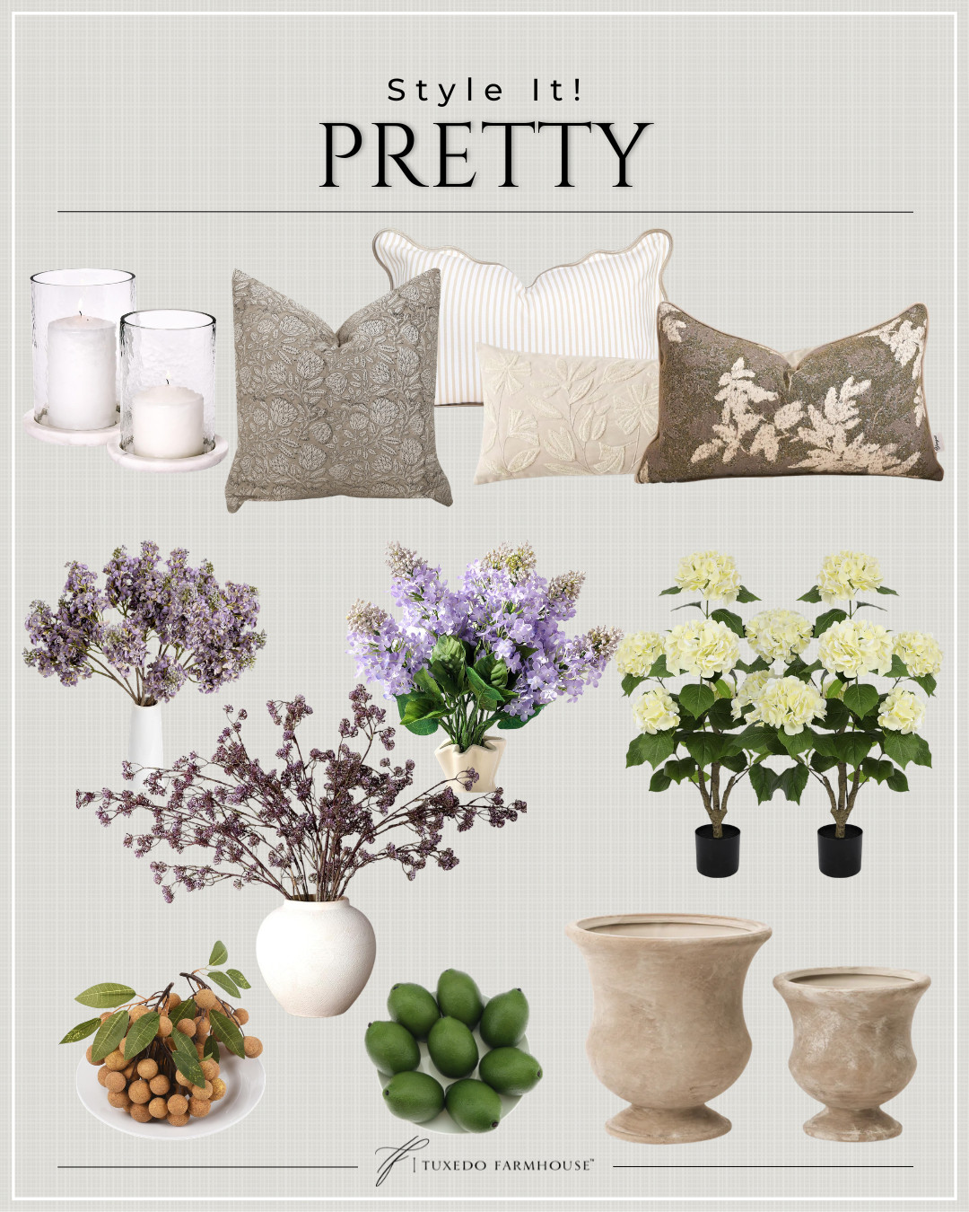 Pretty, polished, and effortlessly layered 🤍✨

This is your sign to mix soft florals, textured neutrals, and a few statement accents to create that collected, designer look at home. Think: layered pillows, warm candlelight, fresh stems, and timeless pottery—simple pieces that make a big impact.

These are the exact finds I reach for when I want a space to feel elevated but still cozy 🌿

Everything is linked for you—tap to shop your favorites & style it pretty 💫 #LTKhome #LTKfinds #styledspaces 

 #LTKSeasonal #LTKHome #LTKSaleAlert