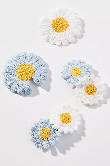 Floral Crochet Bobby Hair Clip | Anthropologie (US)