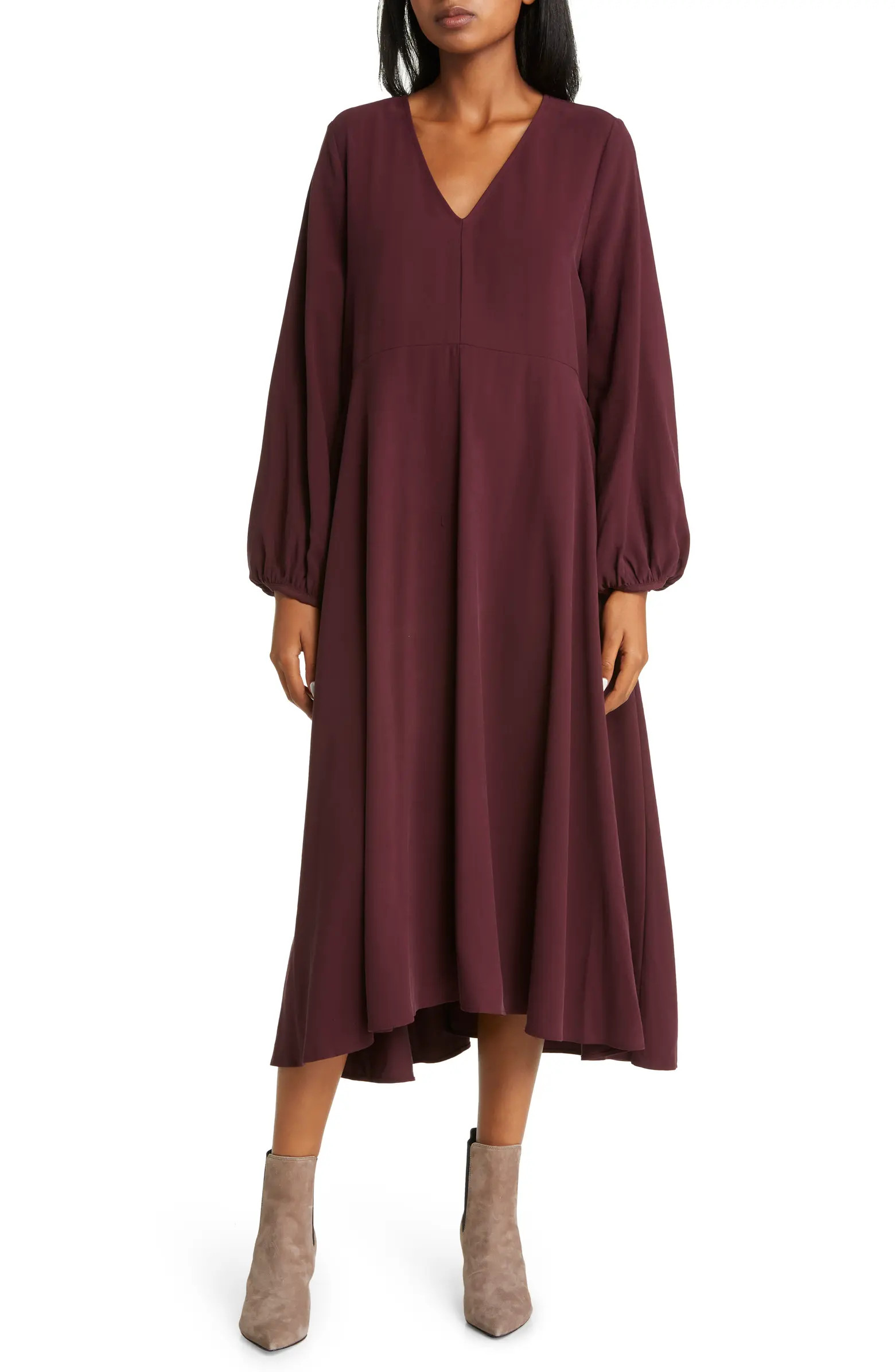 Nordstrom Long Sleeve Trapeze Dress | Nordstrom | Nordstrom