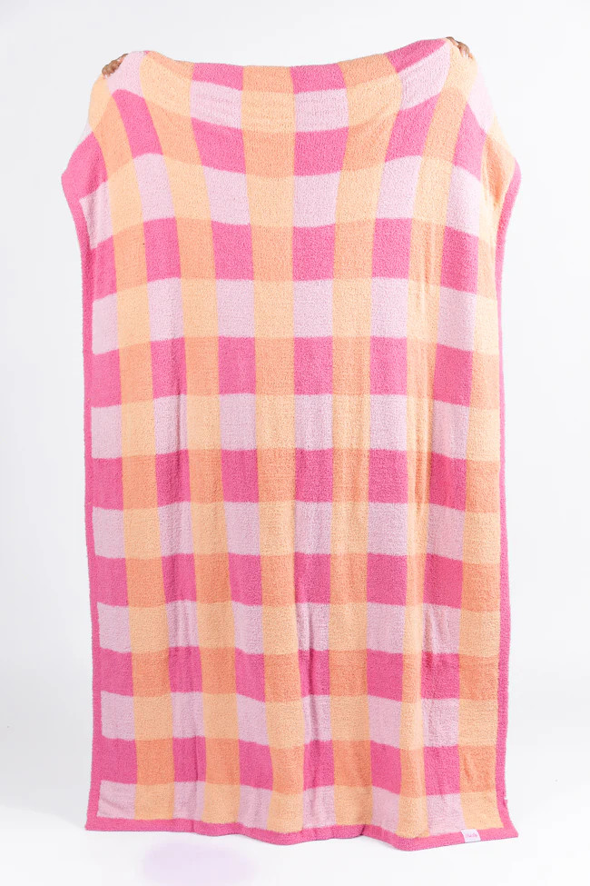 Make Me Believe In Grateful Gingham Blanket FINAL SALE | Pink Lily