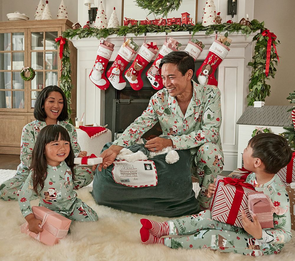Candy Cane Village Family Pajama Collection | Pottery Barn Kids