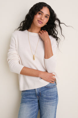 Sandstone Bodie Cashmere Boyfriend Crewneck | Tuckernuck (US)