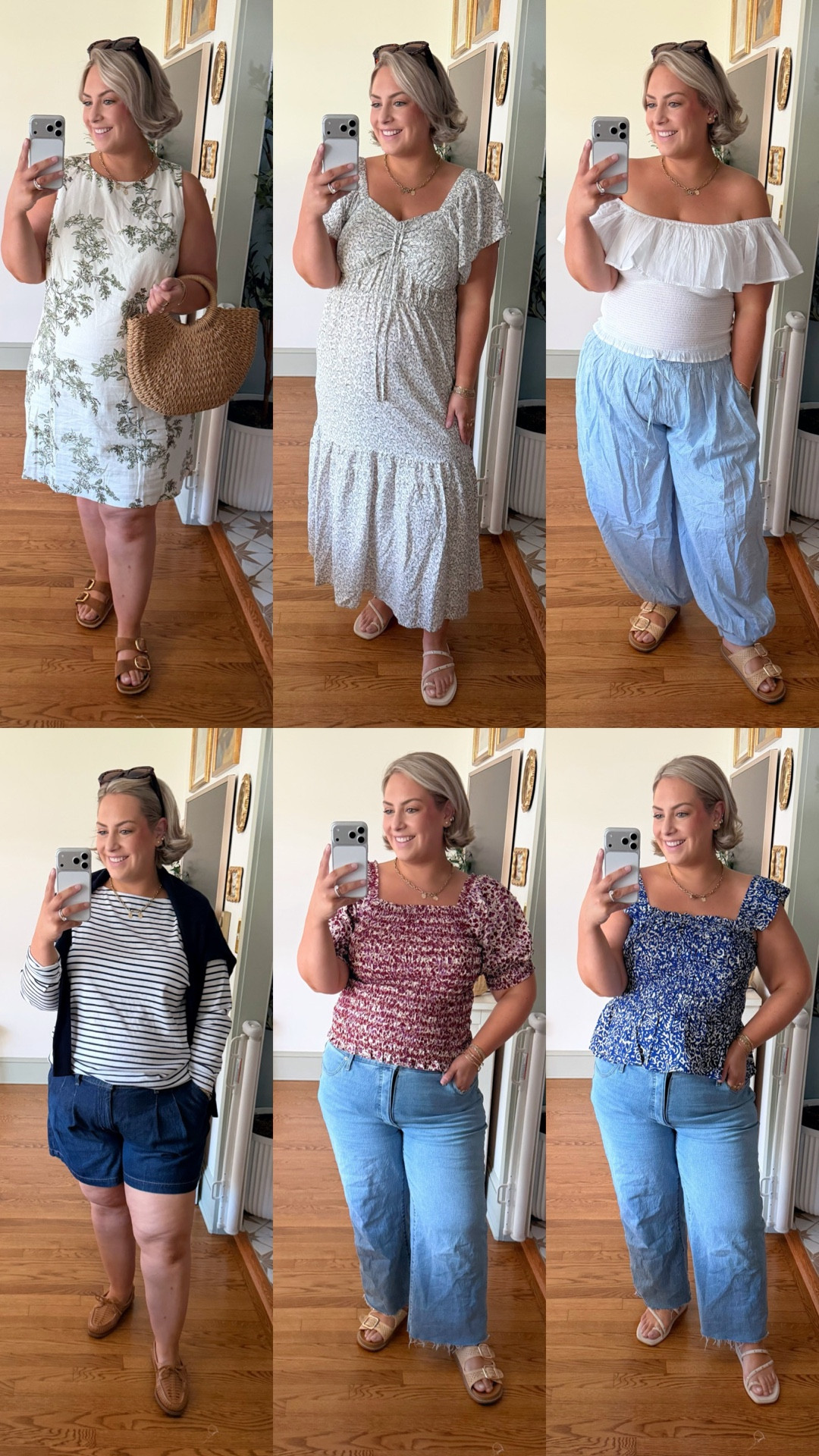 New from Walmart all under $35🎉
Floral shift: 20
White floral maxi: 0X
White ruffle top: XXL need the 2 or 3X
Blue balloon pants: XXL
Shorts: 20
Red top: 1X
Blue top: 1X
Stripe shirt: XXL
Jeans: 20

#LTKmomlife #LTKPlusSize