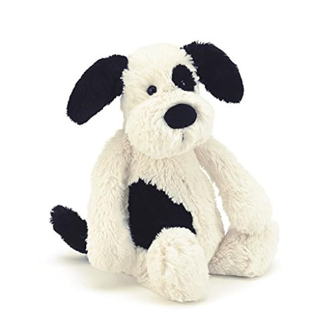 Jellycat Bashful Black and Cream Puppy, Medium, 12 inches | Amazon (US)