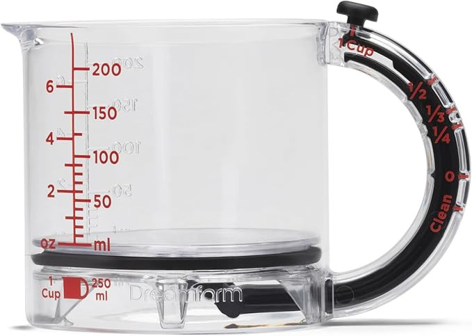Dreamfarm Upcup All-in-1 Adjustable Measuring Cup, Metric & Imperial Measurements up to 1 Cup - B... | Amazon (US)