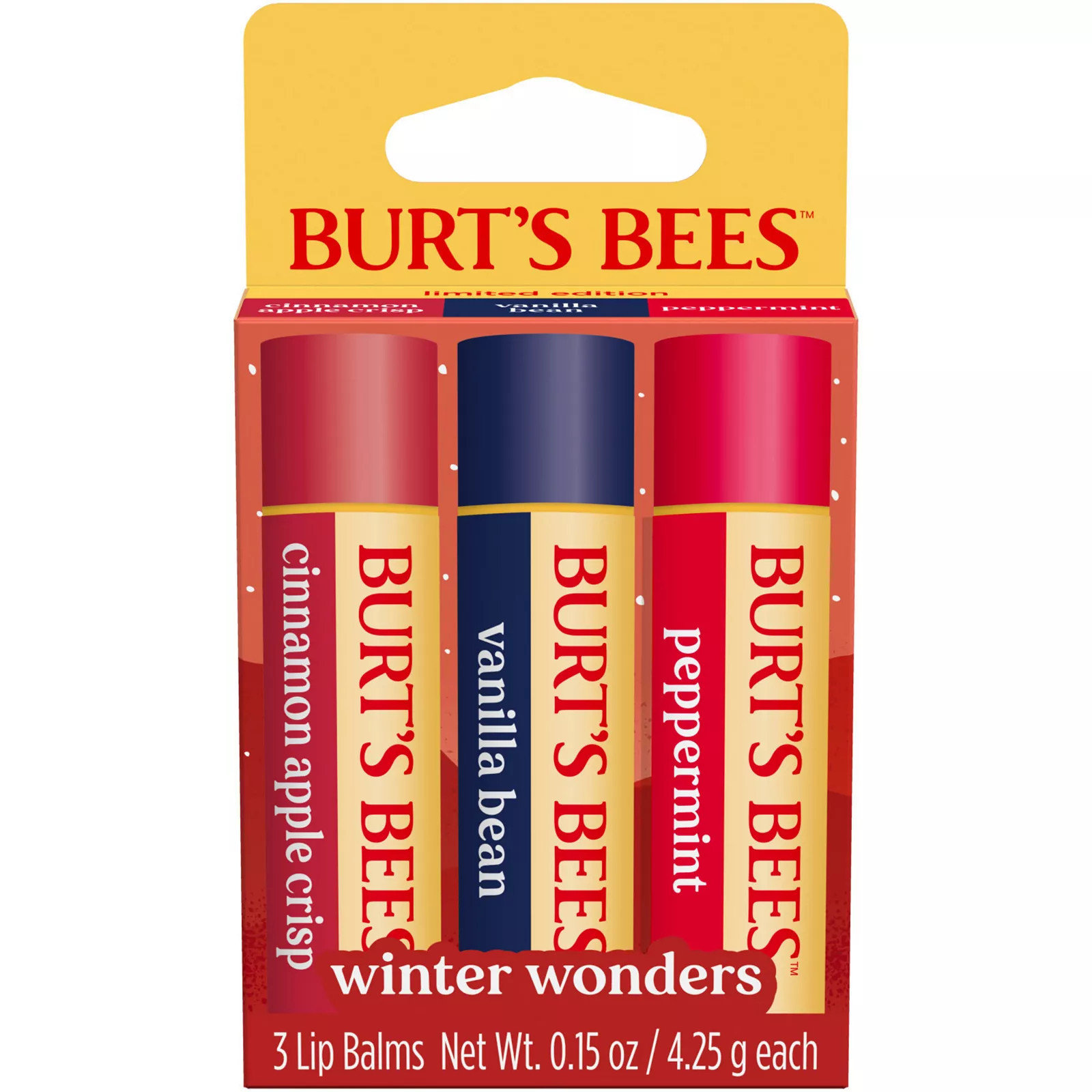 Burt's Bees Winter Wonders 3-pk. Moisturizing Lip Balm, None | Kohl's