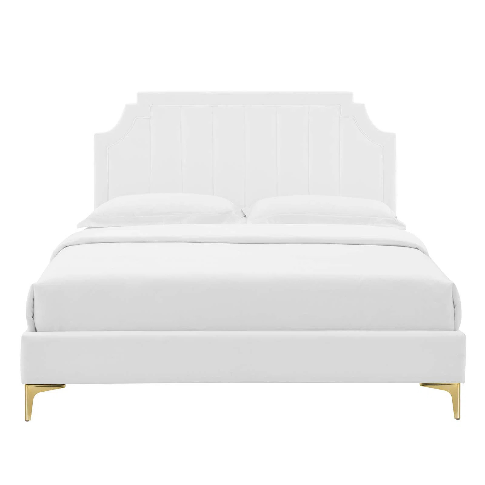 Sienna Performance Velvet Platform Bed | Wayfair North America