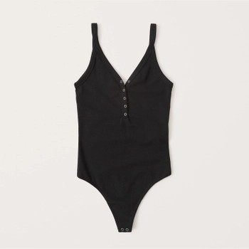 Women's Henley Tank Bodysuit | Women's Tops | Abercrombie.com | Abercrombie & Fitch (US)