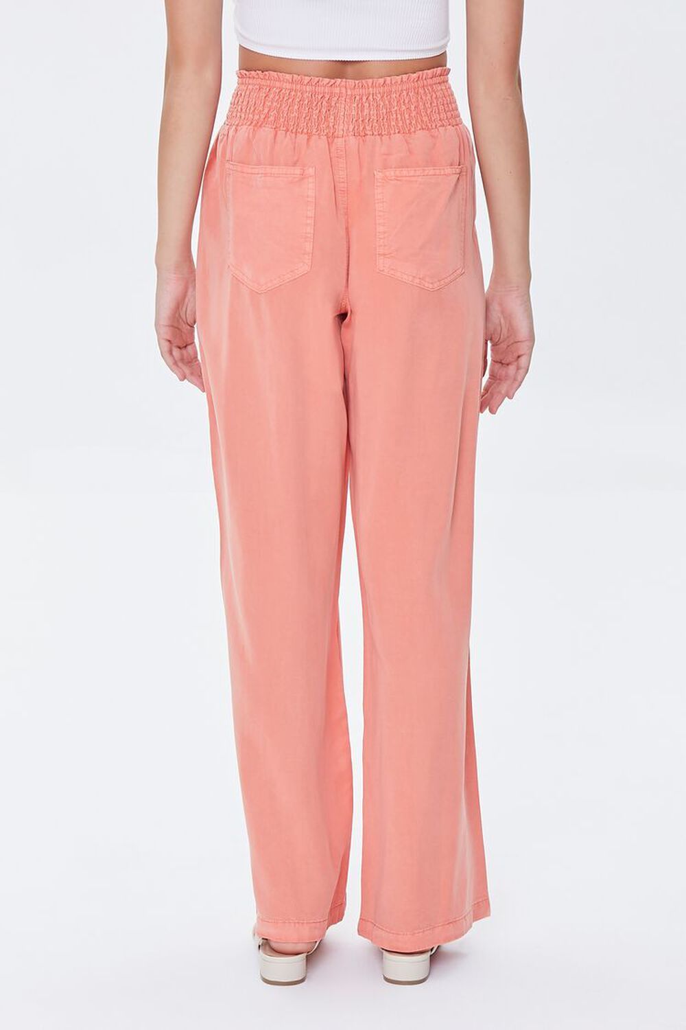 Smocked Chambray Pants | Forever 21 (US)