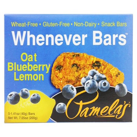 Pamelas Snack Bars, Soft & Chewy, Gluten Free, Whenever Bars, Oat Blueberry Lemon, Box | Walmart (US)