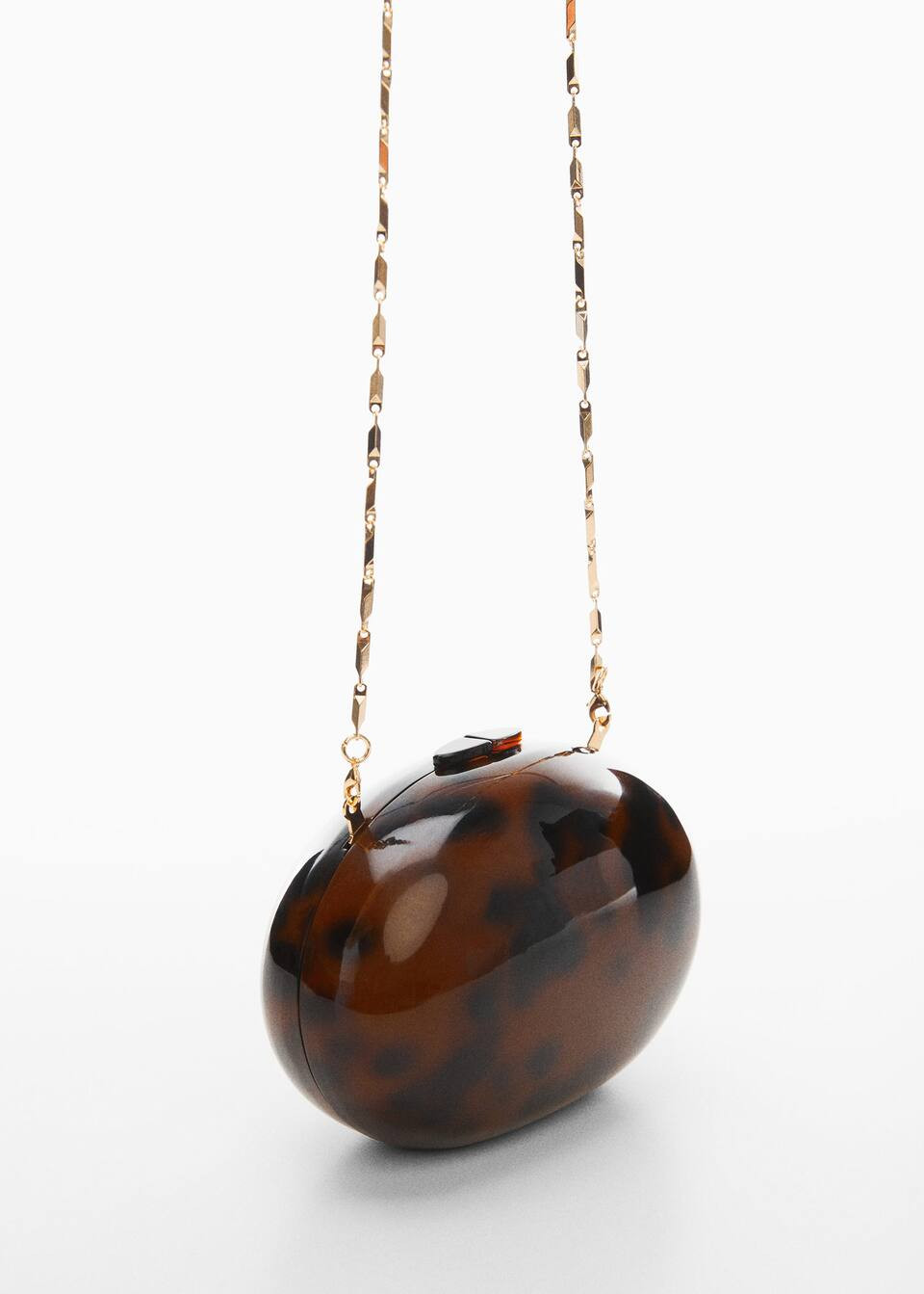 Box clutch with chain -  Women | Mango United Kingdom | MANGO (UK)