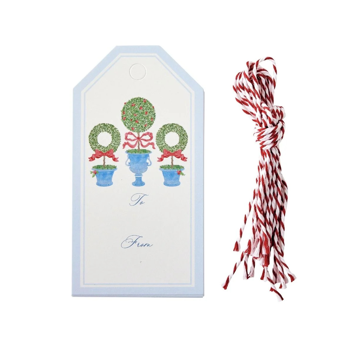 3 Boxwood Topiary Gift Tags | Caitlin Wilson Design