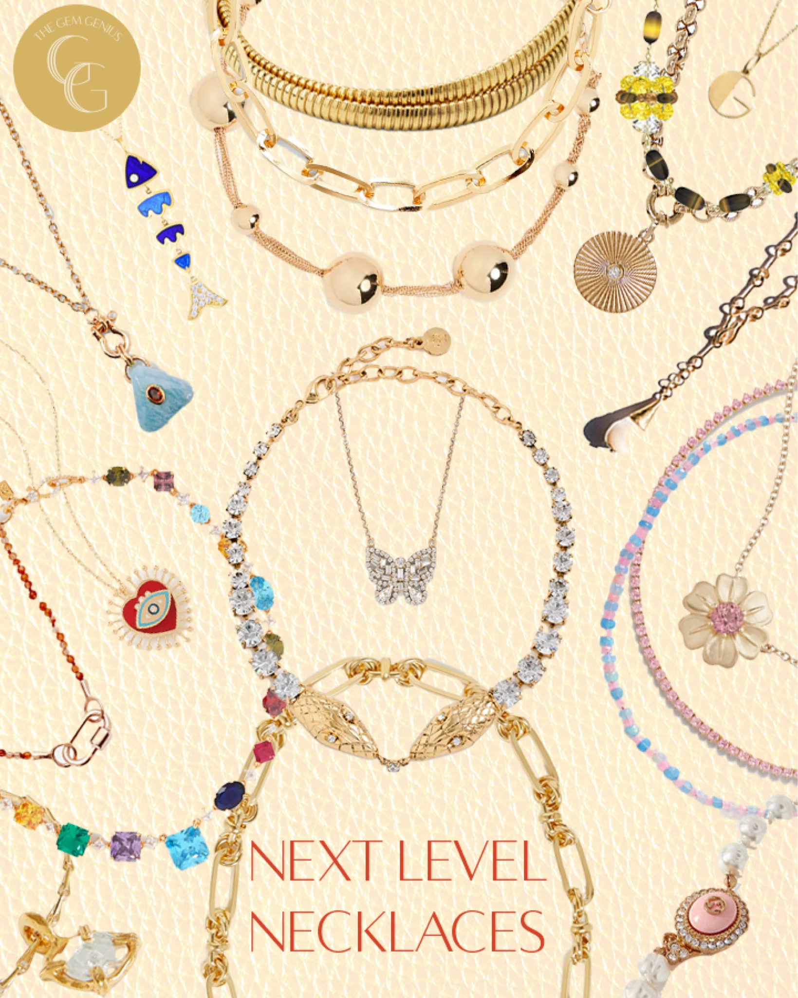 Next Level Necklaces // Necklaces worn solo or receiving the stacking treatment, add an air of youthful fun and we love the way they fall on the neckline.

#thegemgenius #gemgenius #jewelry #jewels #jewelryaddict #classicjewelry #gemstones #jewelrytrend #necklaces #onlineshop #shopsmall #womenownedbusiness #smallbusiness #smallbusinessowner #onlinebusiness #womenowned #earrings #necklace #bracelet #braceletstacks #rings #accessories #womensstyle #womensfashion #instajewelry #jewelrygram #designerjewelry #statementjewelry #statementearrings #fashionjewelry #moodboard

#LTKFind #LTKstyletip #LTKSeasonal