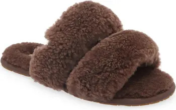 Maxi Curly Genuine Shearling Scuffetta Slipper (Women) | Nordstrom