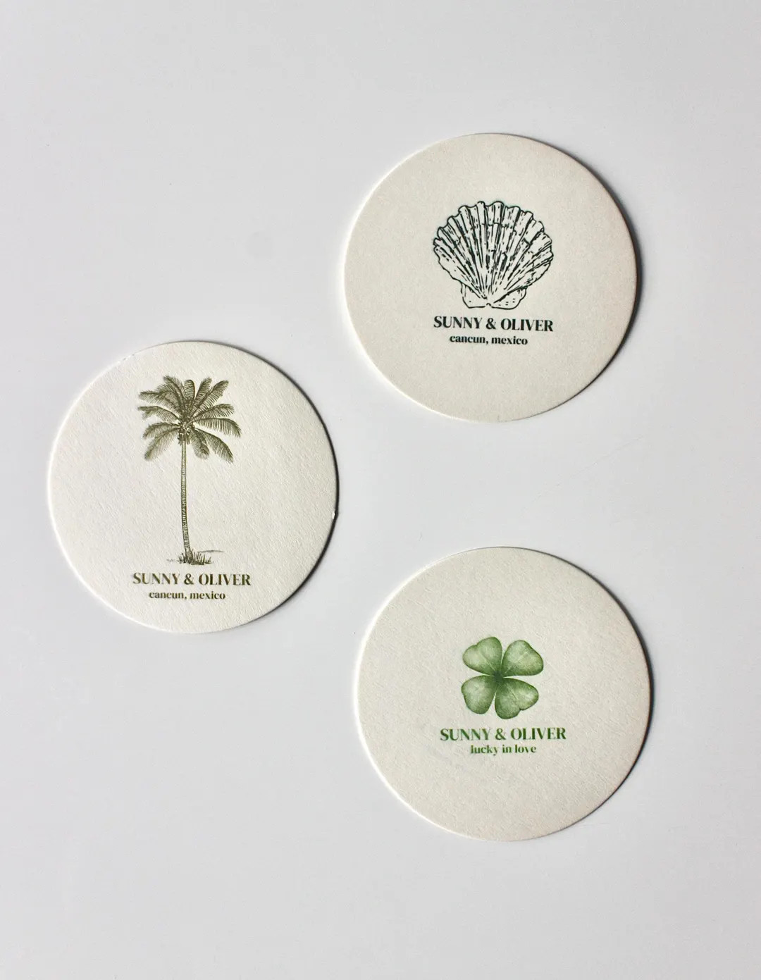 Custom Coasters | Wedding Paper Coasters | Dinner Party | Cocktail Party | Palm Tree Coasters | S... | Etsy (US)