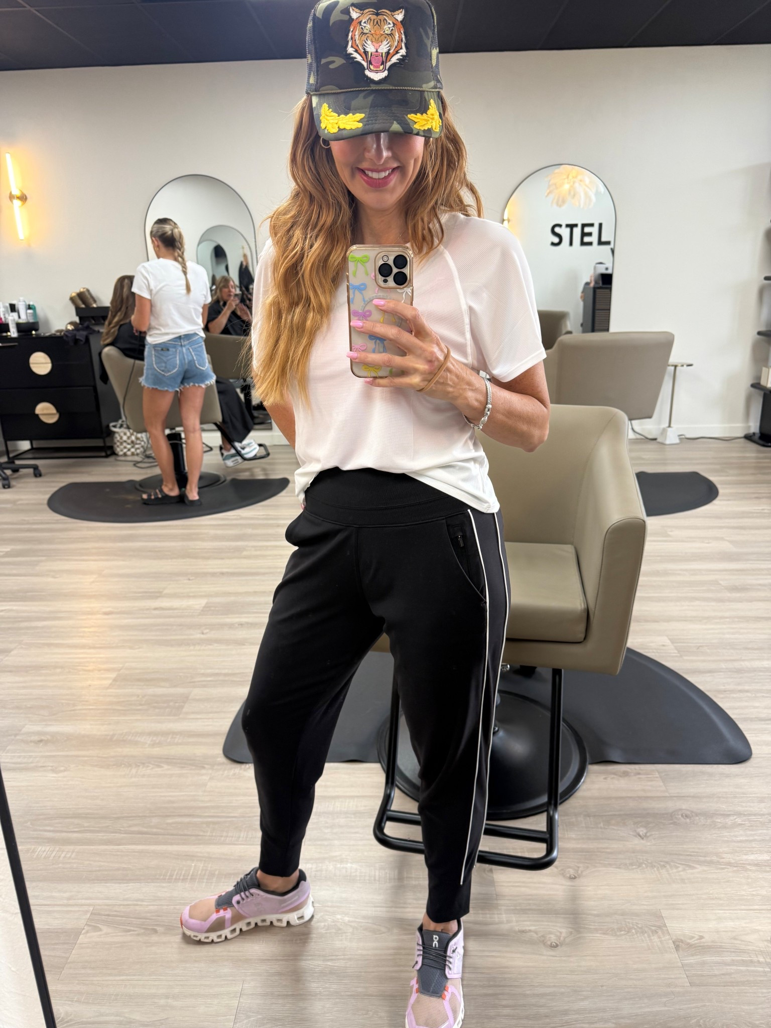 The white piping makes these joggers so flattering with a little extra edge—but the real showstopper? Jen’s silver-studded jean shorts. 🔥✨ Jen get a LTK🫶🏼 The World needs You😘

#LTKActive #LTKBeauty #LTKStyleTip
