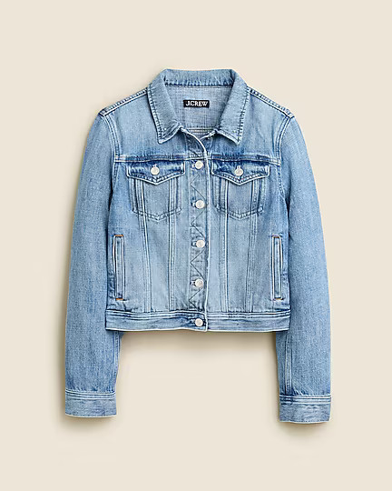 New classic denim jacket in Bianca wash | J. Crew US