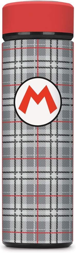 Super Mario, Mario Plaid, Vacuum Insulated Stainless Steel Sport Water Bottle, Leak Proof, Wide M... | Amazon (US)